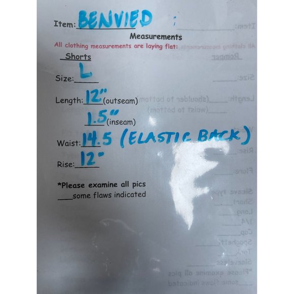 B_envied Vintage Style Coral / Navy Front Zipper High Waisted Shorts Size L - Picture 5 of 5